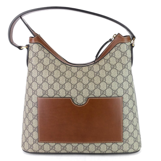 Gucci Linea A GG Supreme Canvas Hobo Bag