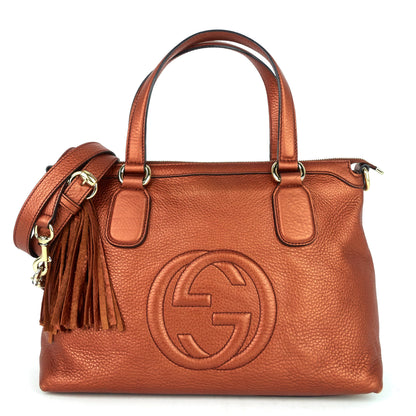 Gucci Soho Convertible Top Handle Small Leather Bag