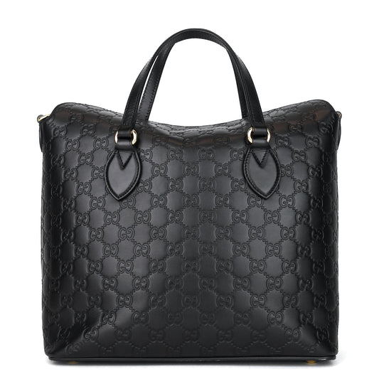 Gucci Signature Top Handle Guccissima Bag