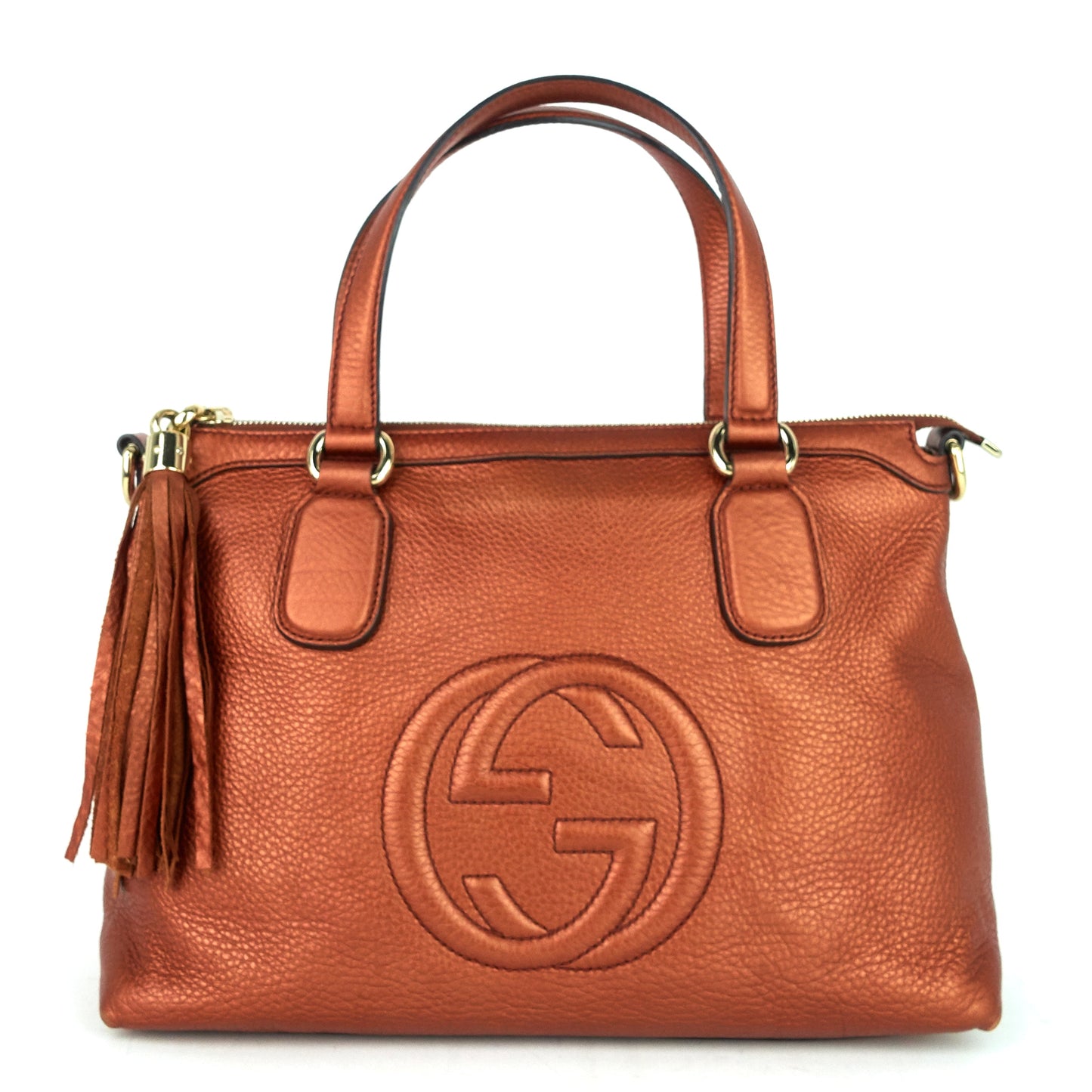Gucci Soho Convertible Top Handle Small Leather Bag