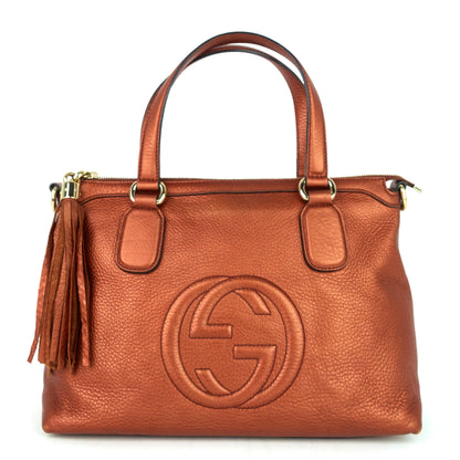 Gucci Soho Convertible Top Handle Small Leather Bag