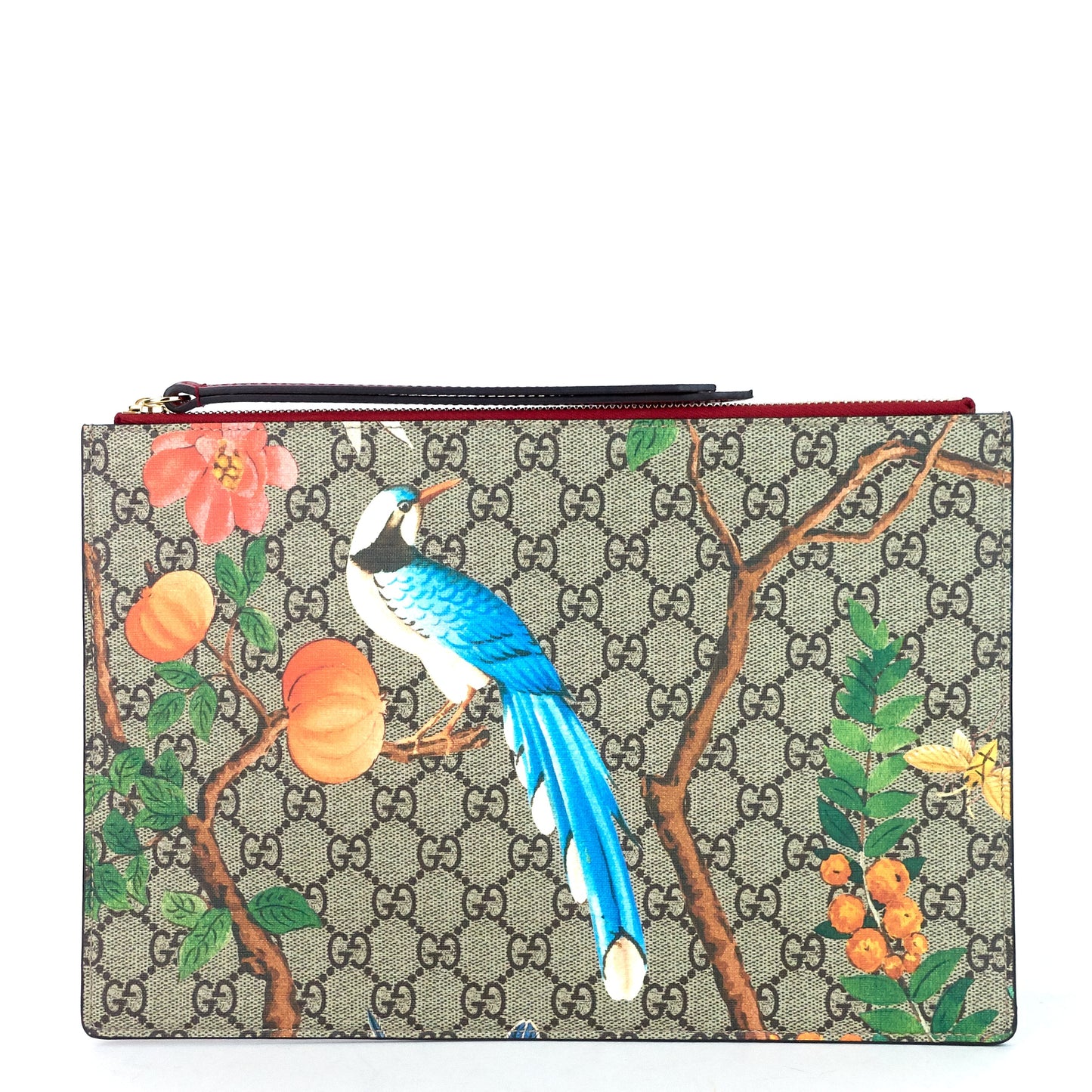 Gucci Tian Supreme Monogram Canvas Zip Pouch