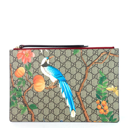 Gucci Tian Supreme Monogram Canvas Zip Pouch