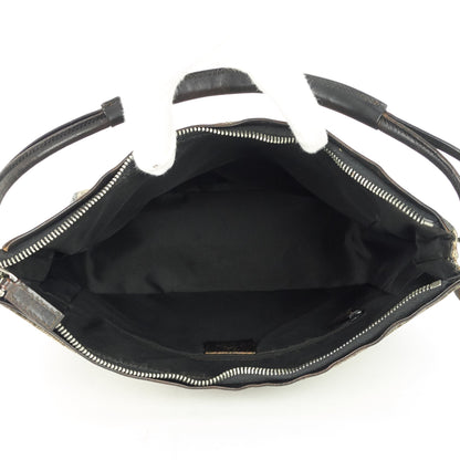 Gucci GG Canvas and Leather Shoulder Bag