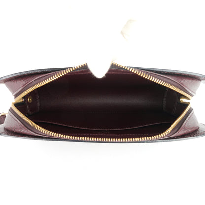 Louis Vuitto Pochette Baikal Acajou Taiga Leather Bag