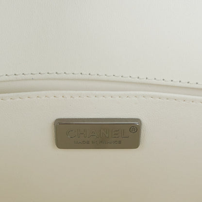 Chanel No 5 Graffiti Lambskin Leather Boy Bag