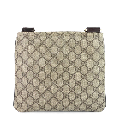 Gucci Zip Top Supreme Monogram Canvas Small Messenger Bag