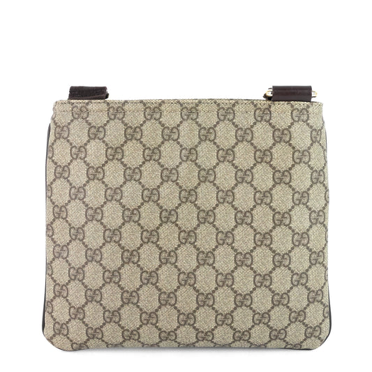 Gucci Zip Top Supreme Monogram Canvas Small Messenger Bag