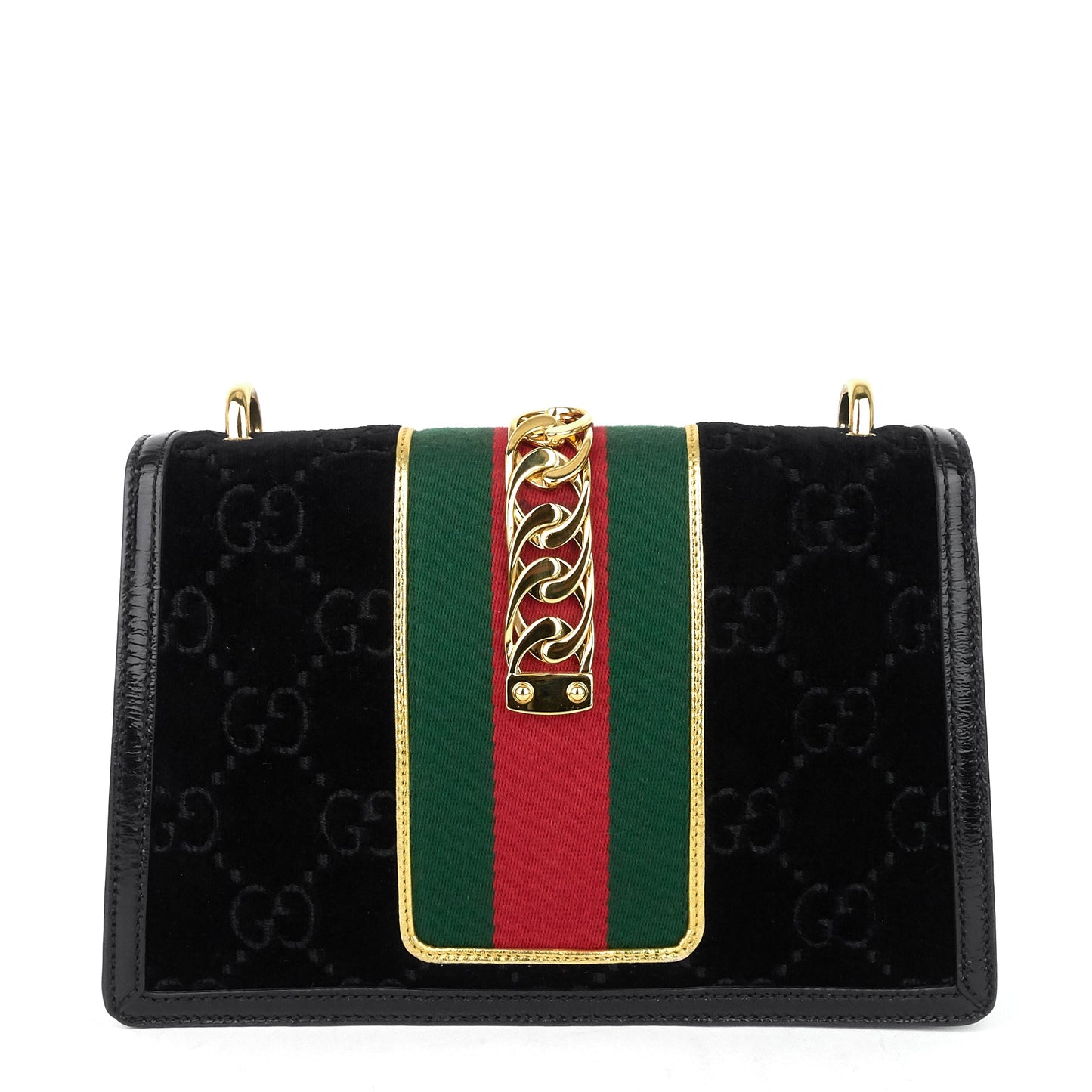 Gucci Sylvie Small Monogram Velvet Bag
