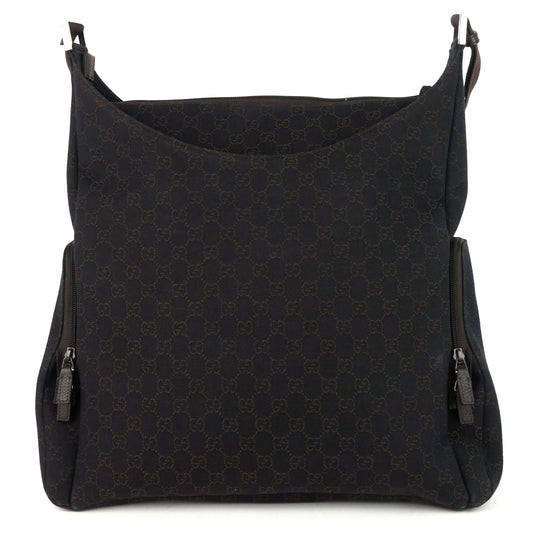 Gucci Zip Pockets XL Monogram Canvas Diaper Bag