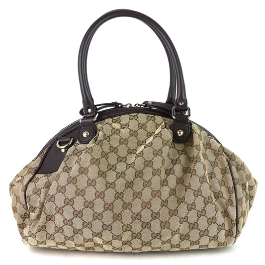 Gucci Sukey Monogram Canvas Boston Bag