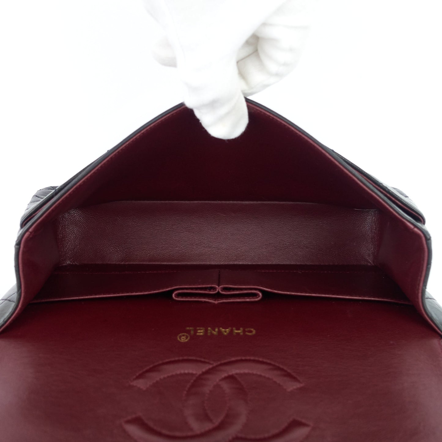Chanel Double Flap Quilted Lambskin Leather Bag