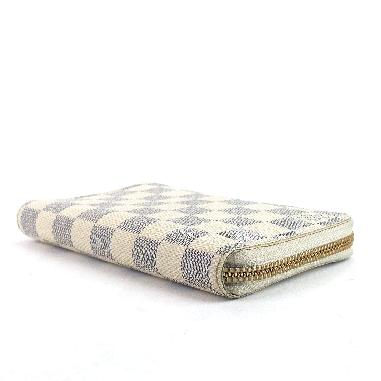 Louis Vuitto Zippy Compact Damier Azur Canvas Wallet