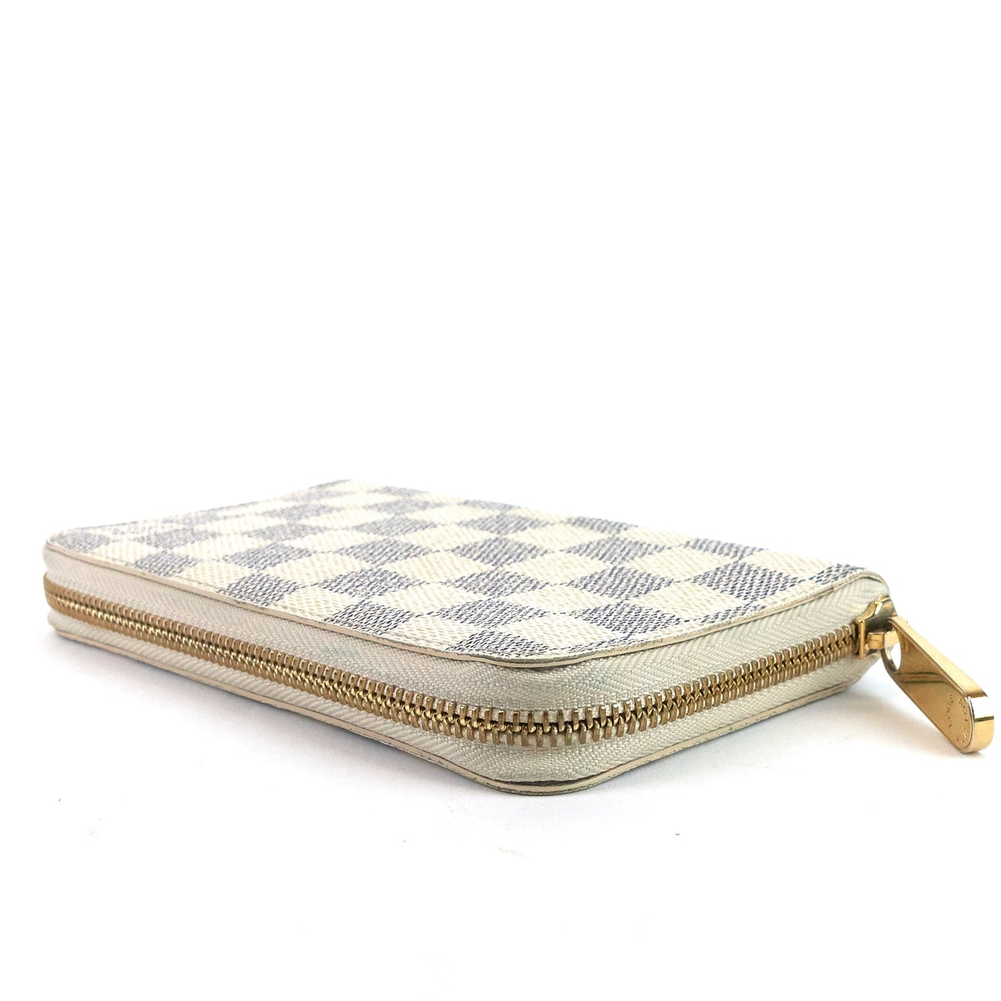 Louis Vuitto Zippy Compact Damier Azur Canvas Wallet