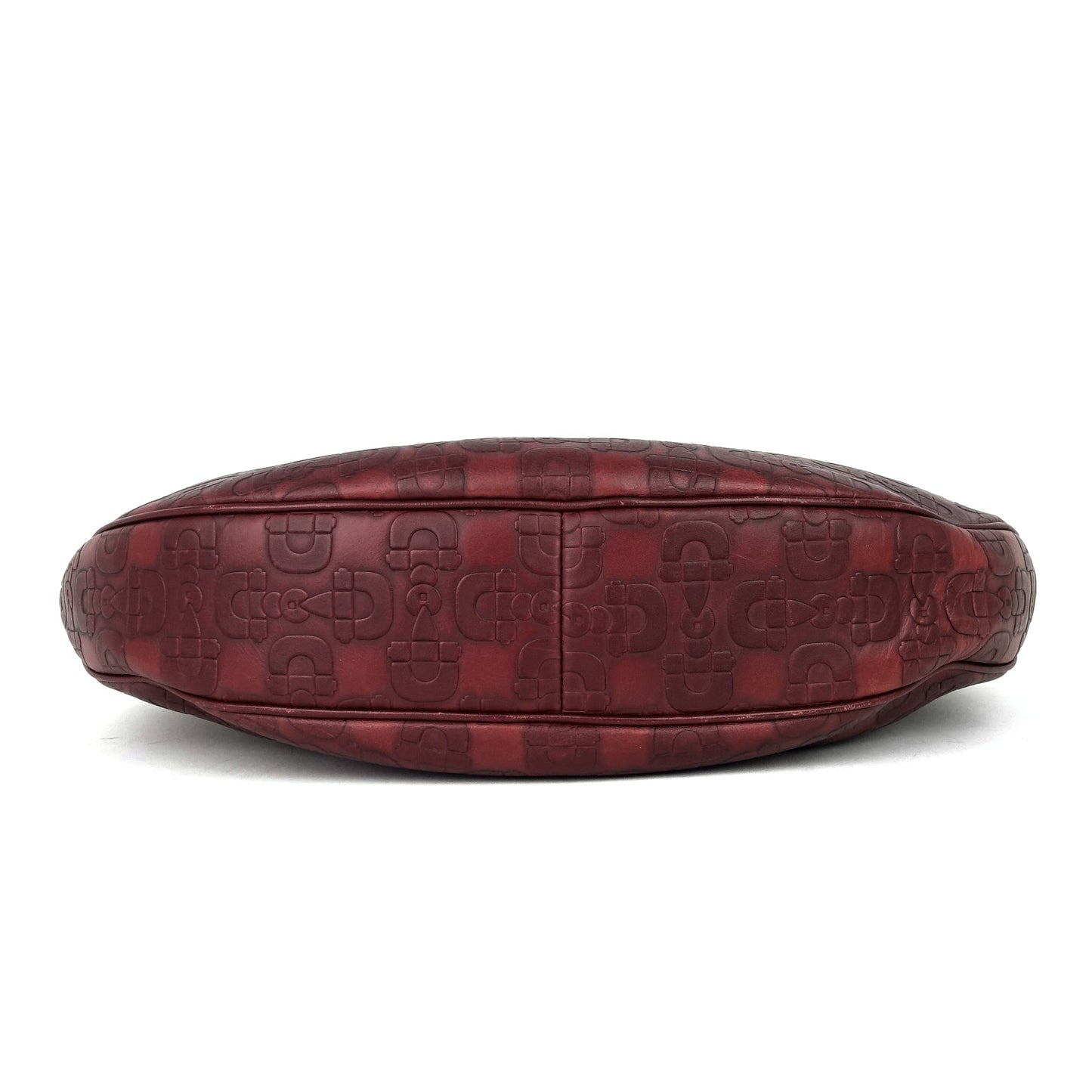 Gucci Bamboo Ring Embossed Leather Bag