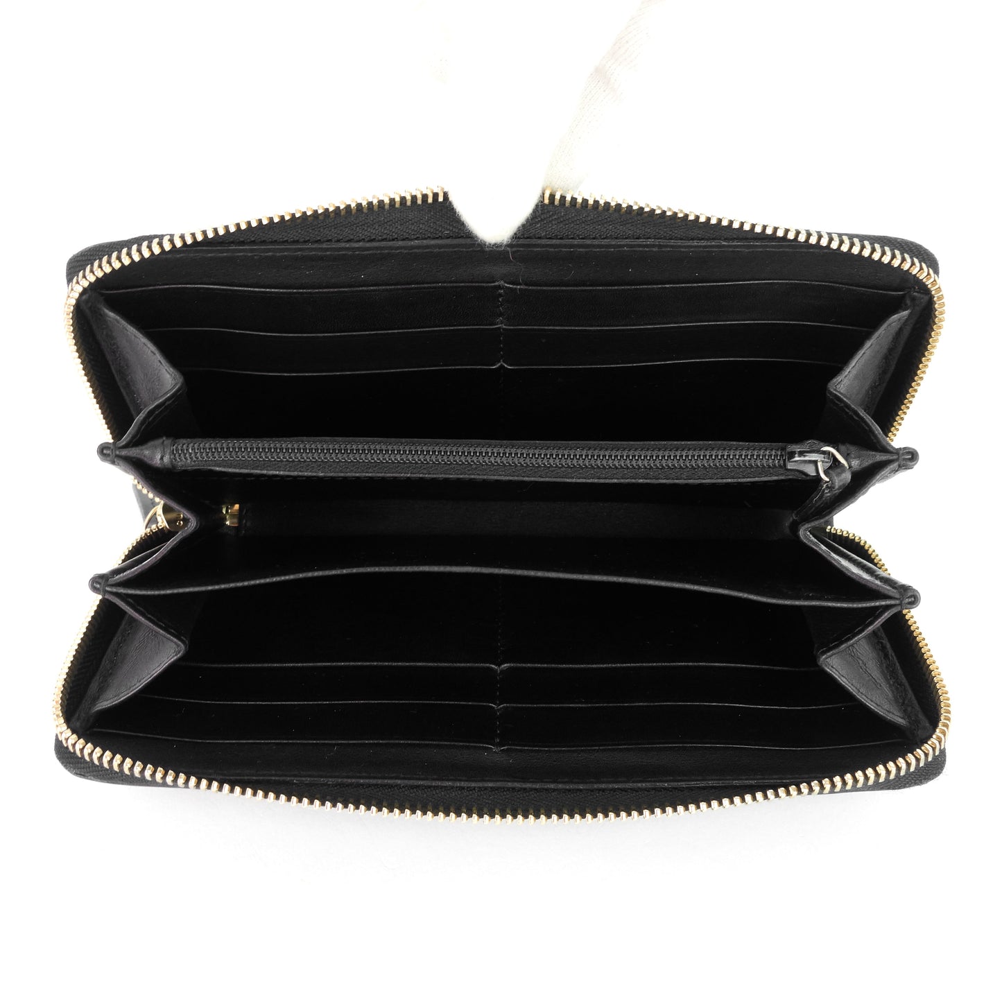 Gucci Zip Around Continental Guccissima Leather Wallet