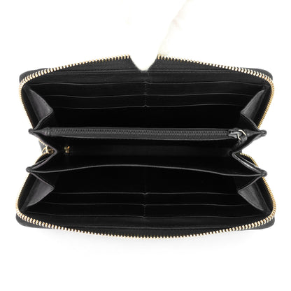 Gucci Zip Around Continental Guccissima Leather Wallet