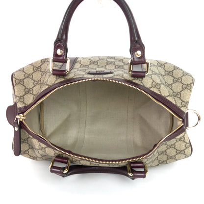 Gucci Joy Supreme Monogram Coated Canvas Boston Bag