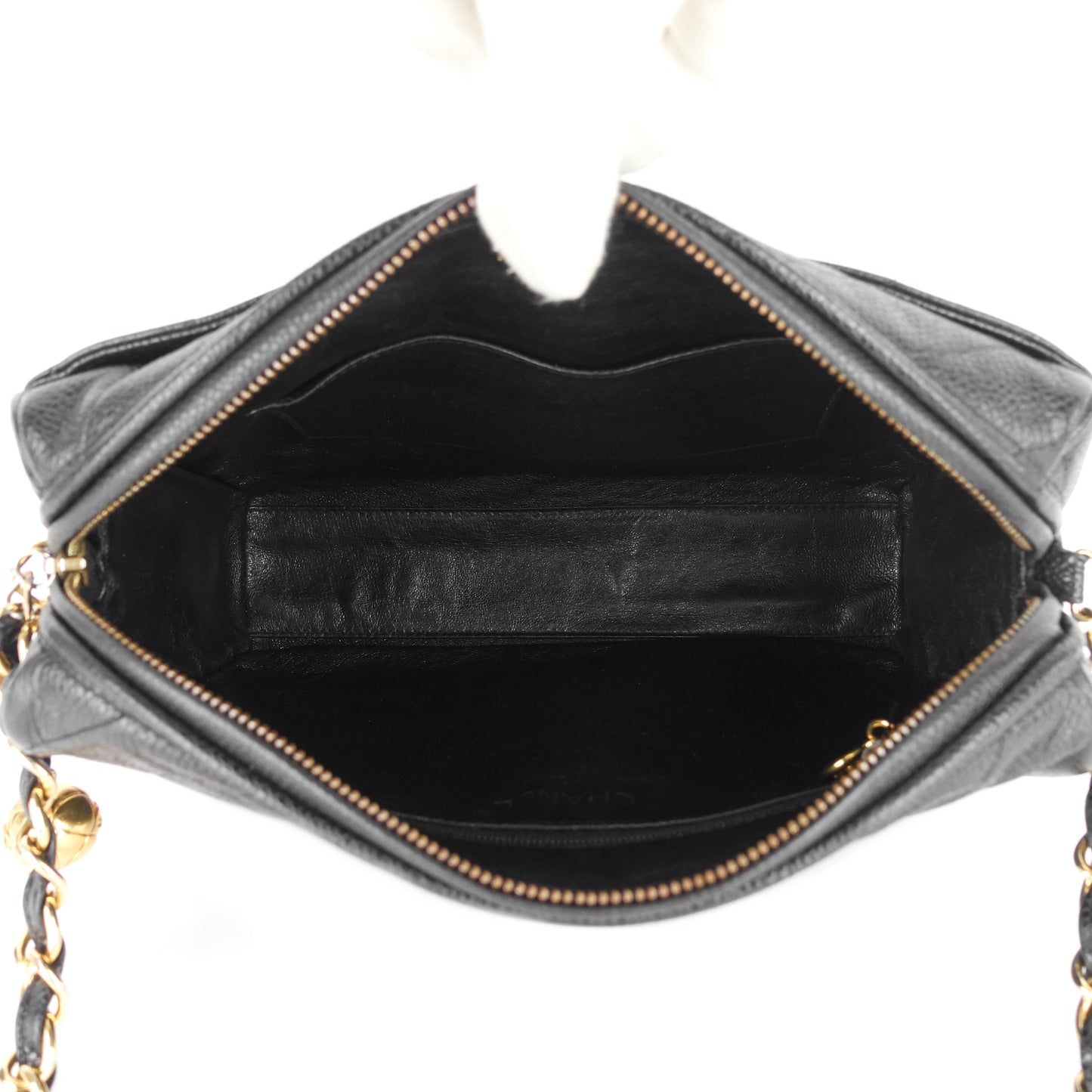 Chanel Quilted Caviar Leather CC Camera Bag