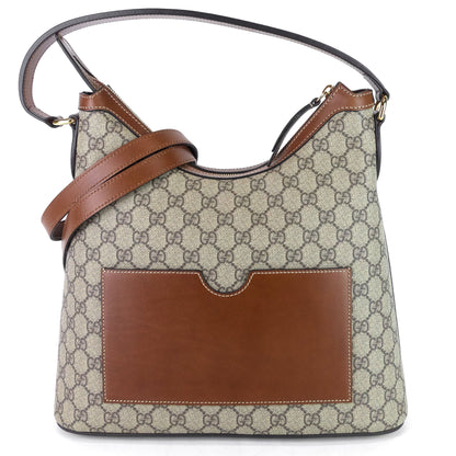 Gucci Linea A GG Supreme Canvas Hobo Bag