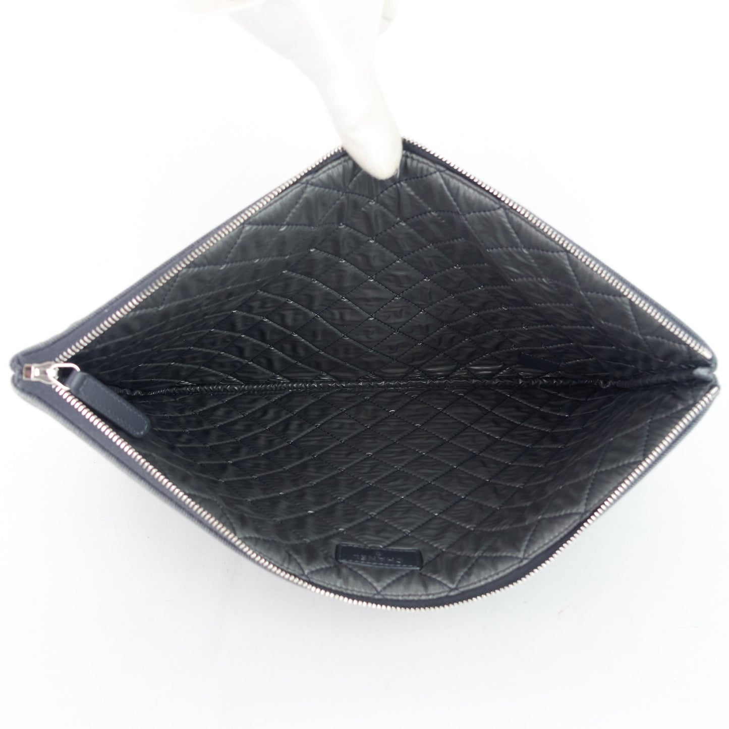 Chanel Deauville Denim O Case Sequin Clutch Bag