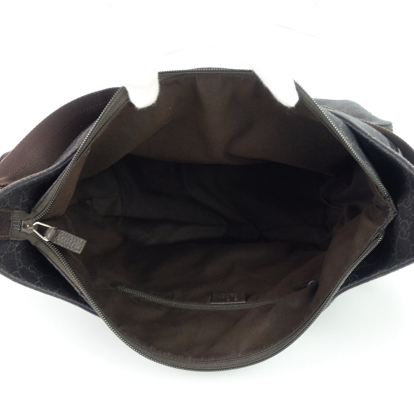 Gucci Zip Pockets XL Monogram Canvas Diaper Bag