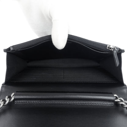 Chanel Boy Caviar Leather Wallet on Chain Bag