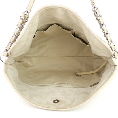 Chanel French Riviera Quilted Suede Hobo Bag