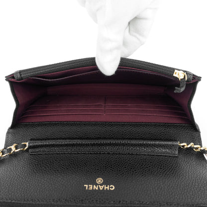 Chanel Wallet on Chain Caviar Leather Bag