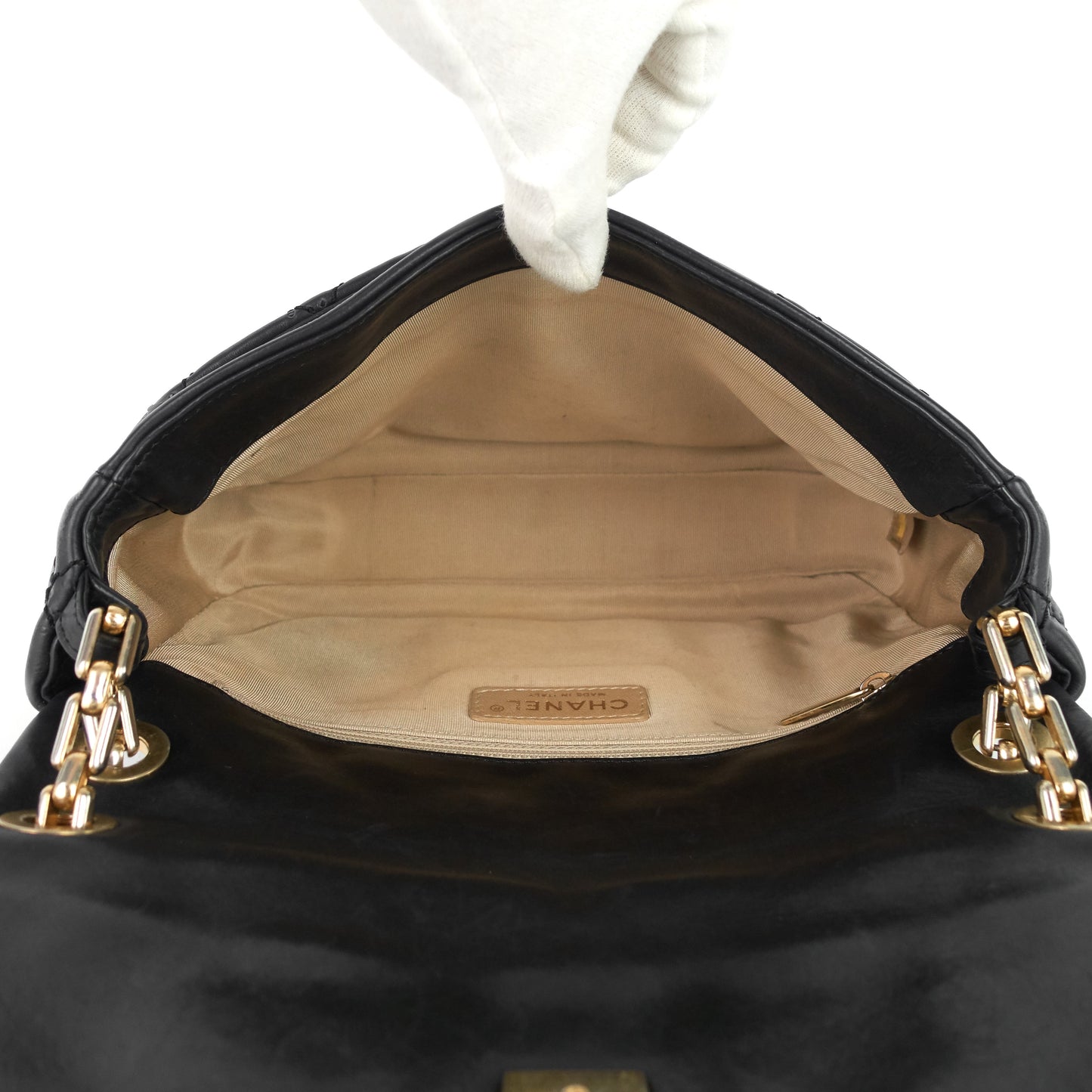 Chanel Retro Chain Medium Calfskin Leather Flap Bag