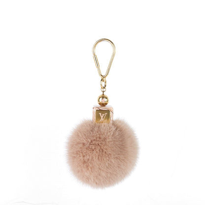 Louis Vuitto Mink Fur Fluffy Bag Charm
