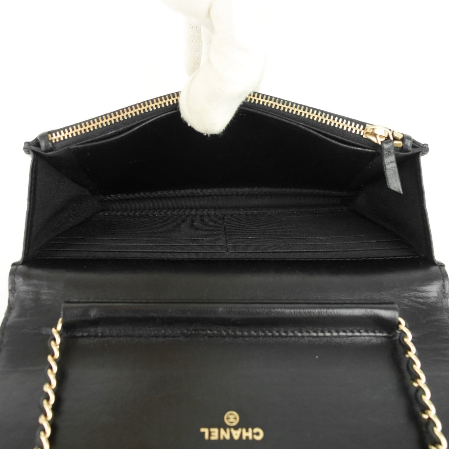 Chanel Golden Class Double CC Lambskin Wallet on Chain Bag