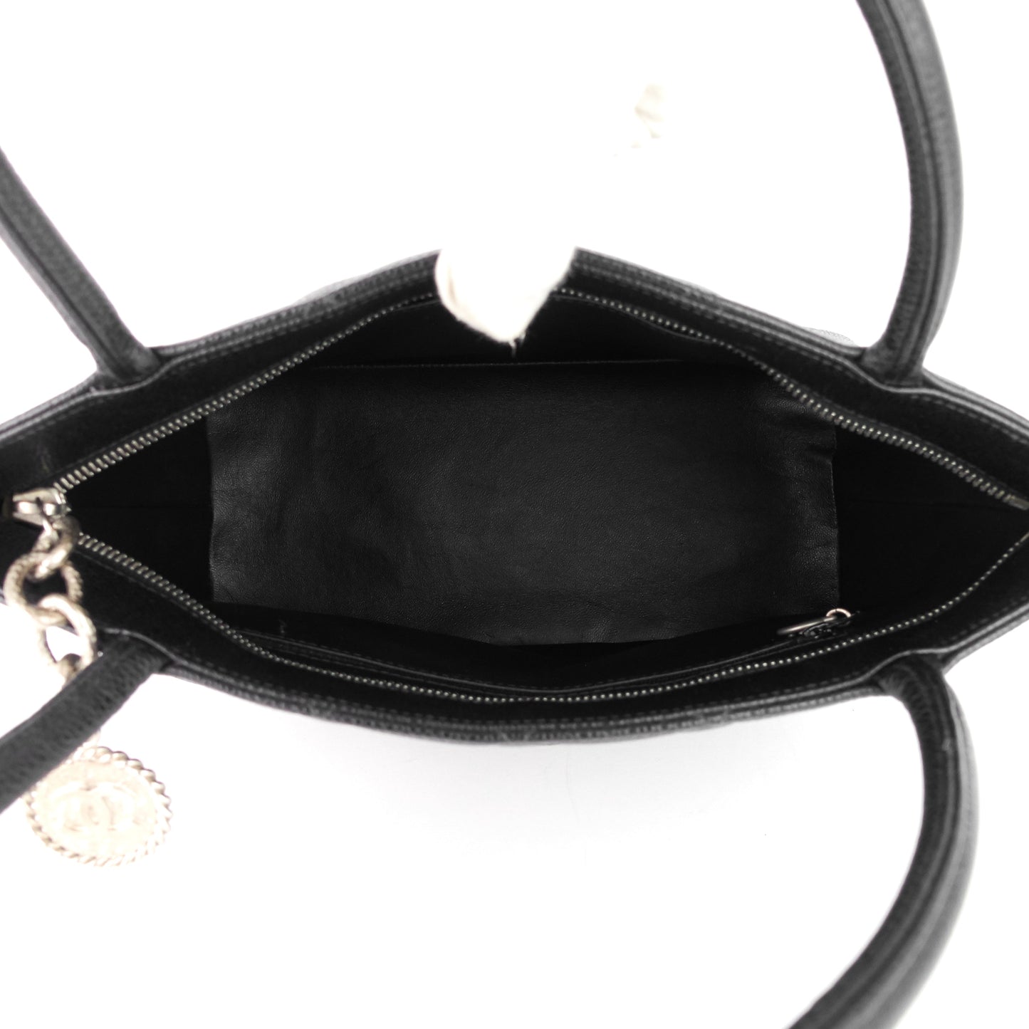 Chanel Medallion Caviar Leather Tote Bag