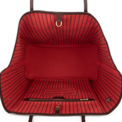 Louis Vuitto Neverfull GM with Pouch Damier Ebene Tote Bag