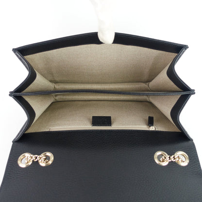 Gucci Dollar Interlocking G Medium Calfskin Leather Shoulder Bag