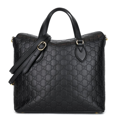 Gucci Signature Top Handle Guccissima Bag