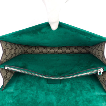 Gucci Dionysus Medium Suede and Embroidered Supreme Canvas Bag