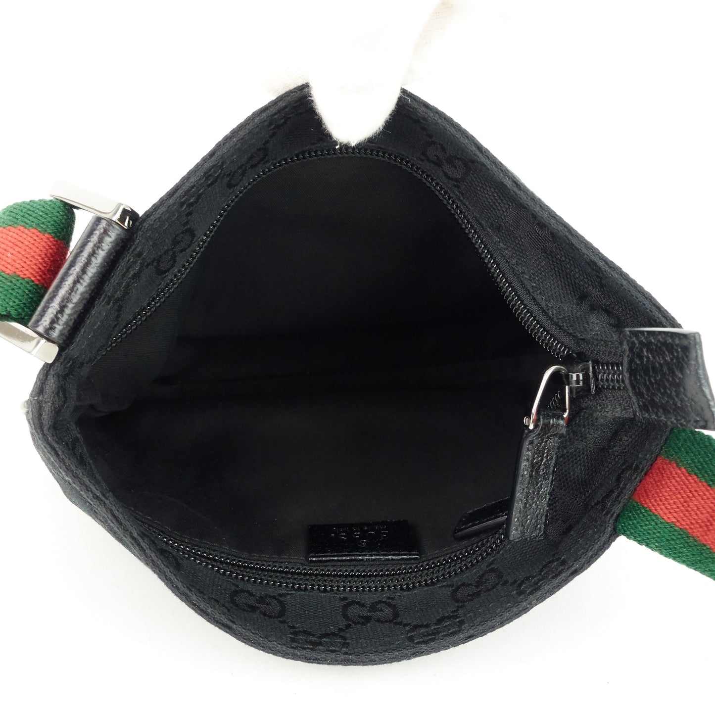 Gucci GG Canvas Web Strap Small Messenger Bag