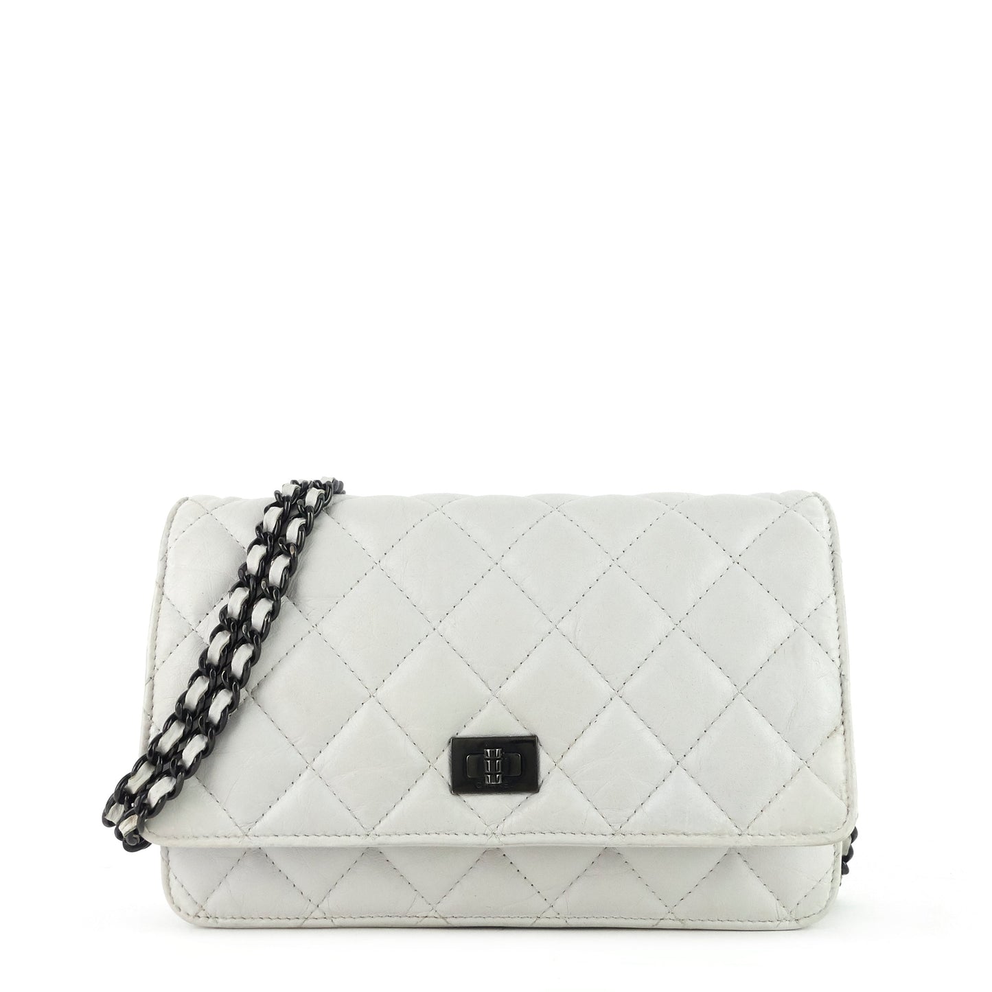 Chanel WOC Aged Calfskin Leather Reissue Wallet on Chain Bag