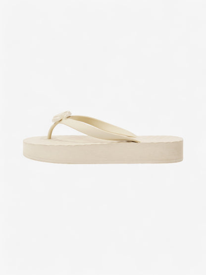 Gucci Double G Platform Sandal Cream Rubber EU 38 UK 5