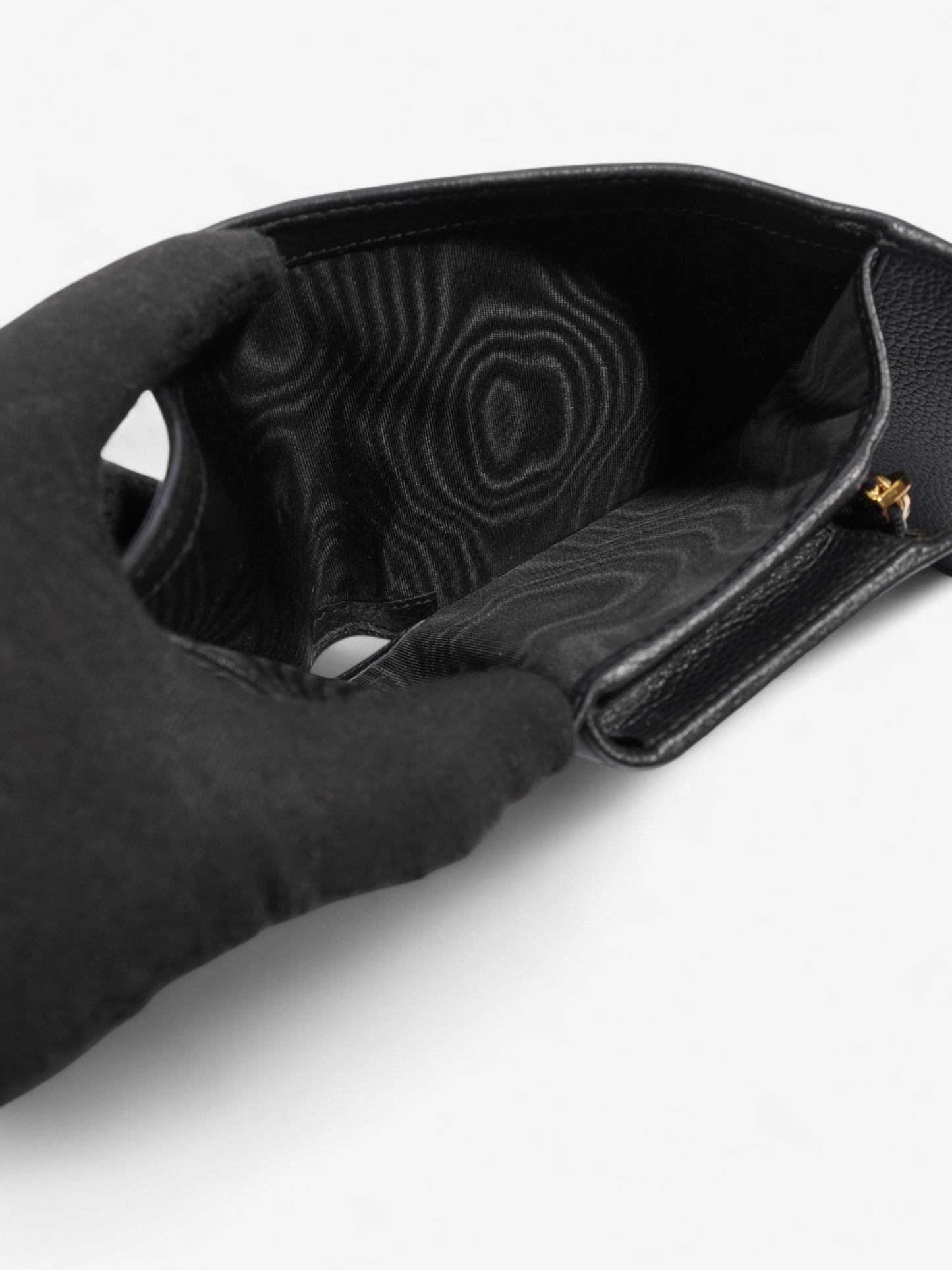 Prada Logo Wallet Black / Gold Saffiano Leather