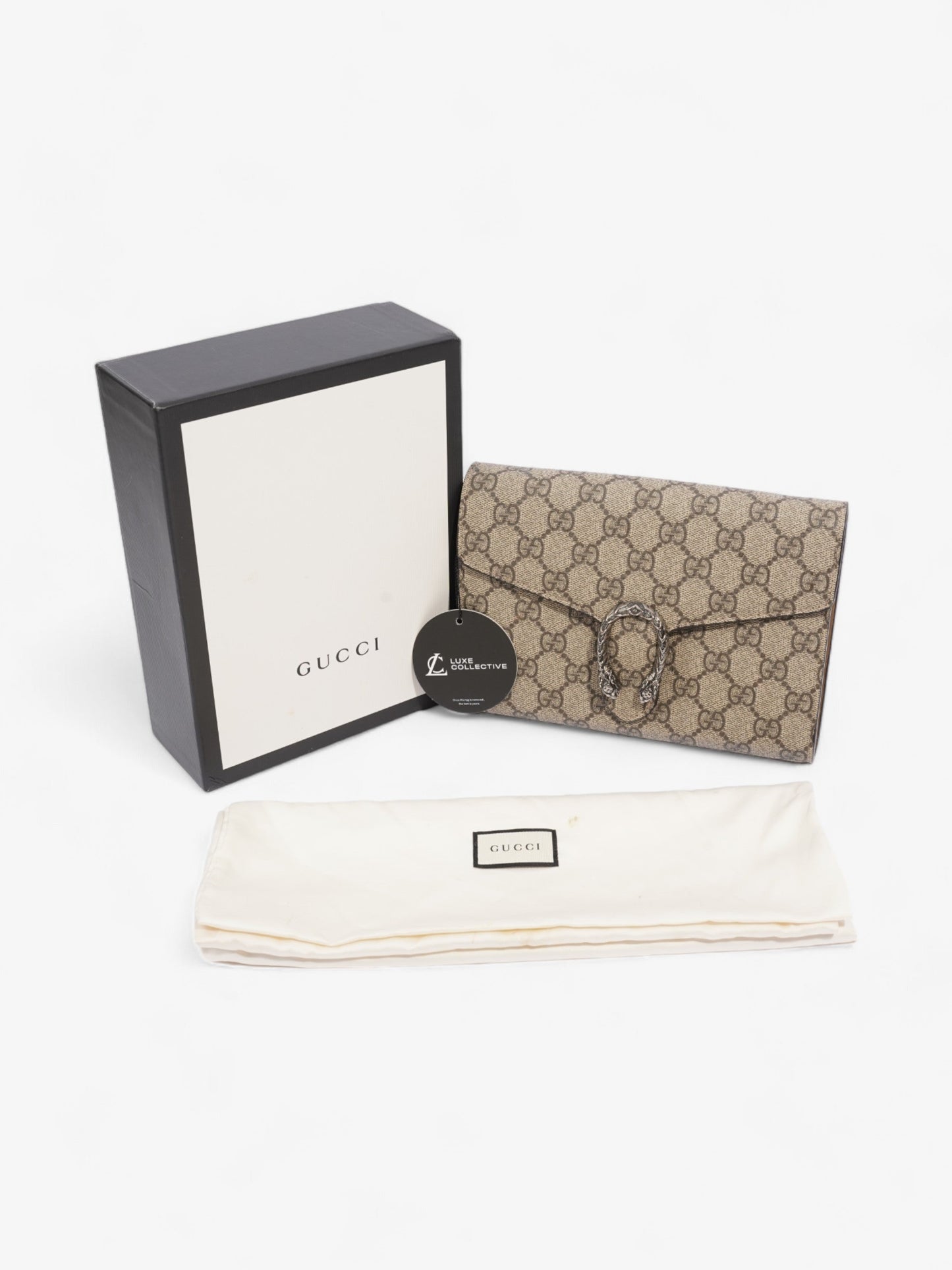 Gucci Dionysus Chain Wallet GG Supreme  Coated Canvas
