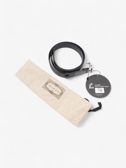 Gucci GG Interlocking Belt GG Supreme / Black / Gold Canvas 100cm / 40"