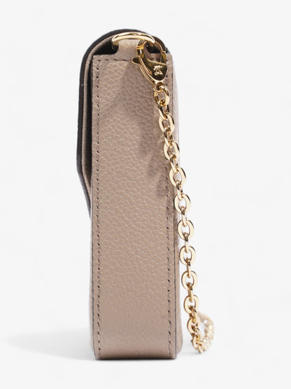 Louis Vuitton Felicie Pochette Tourterelle Gray / Cream Empreinte Leather