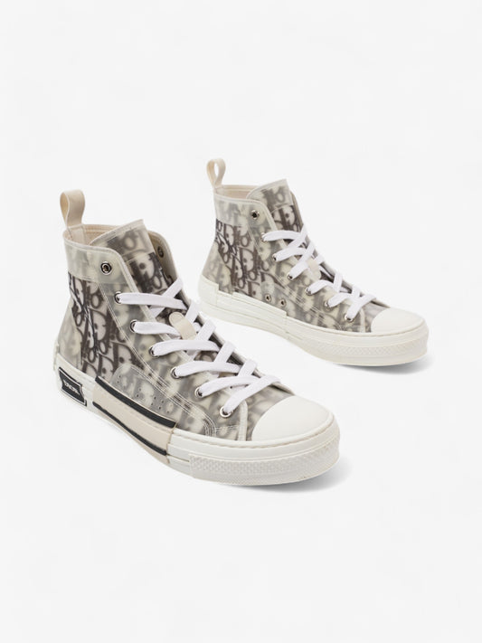 Christian Dior B23 High-tops White  / Grey Oblique Mesh EU 39 UK 6