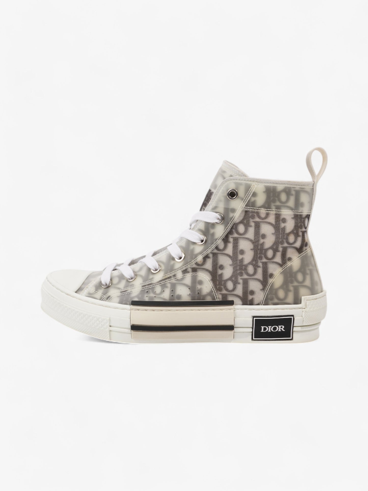 Christian Dior B23 High-tops White  / Grey Oblique Mesh EU 39 UK 6