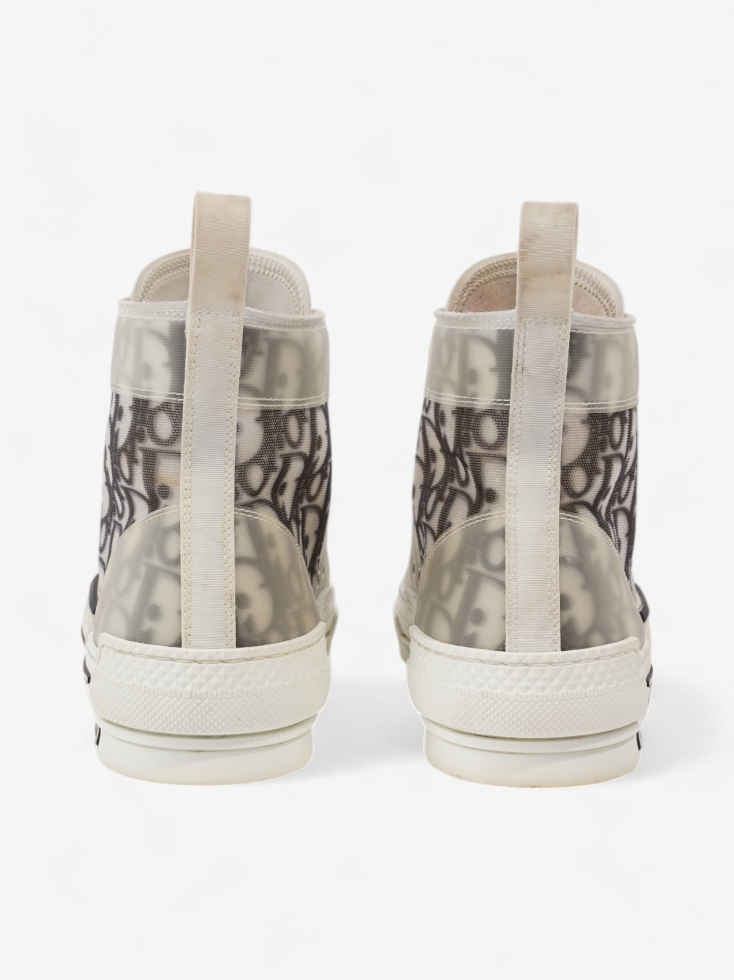 Christian Dior B23 High-tops White  / Grey Oblique Mesh EU 39 UK 6