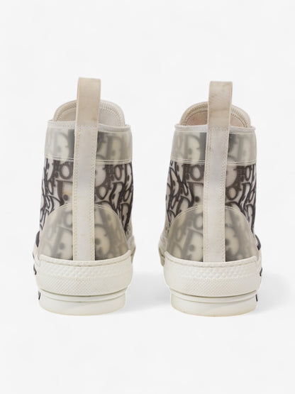 Christian Dior B23 High-tops White  / Grey Oblique Mesh EU 39 UK 6