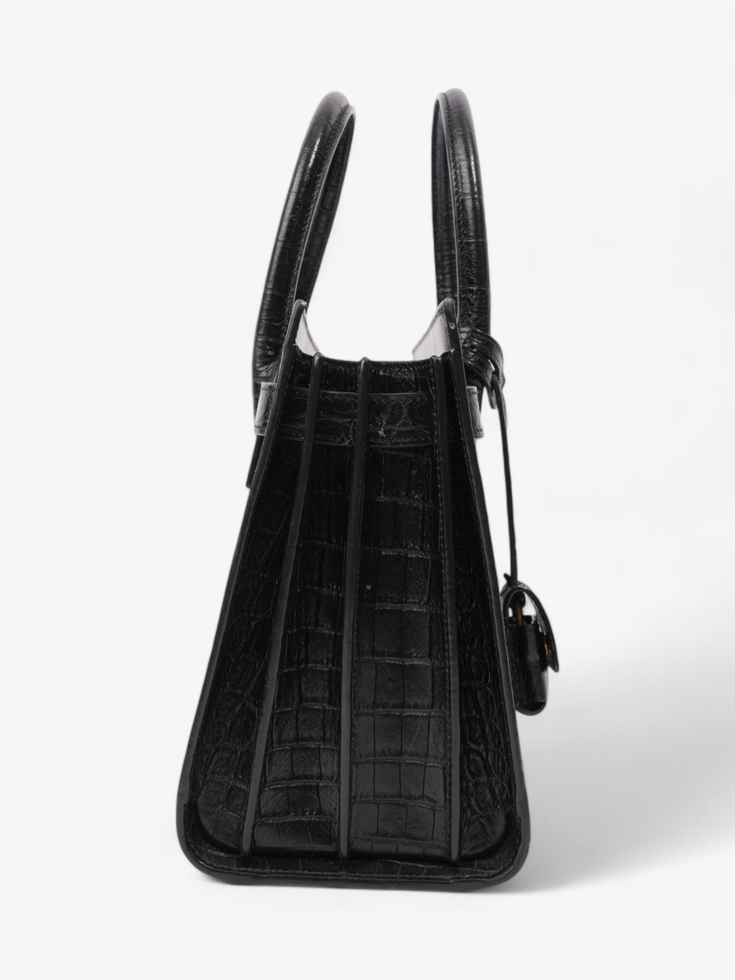Saint Laurent Sac De Jour Black Embossed Leather Baby