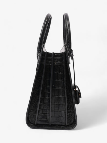 Saint Laurent Sac De Jour Black Embossed Leather Baby